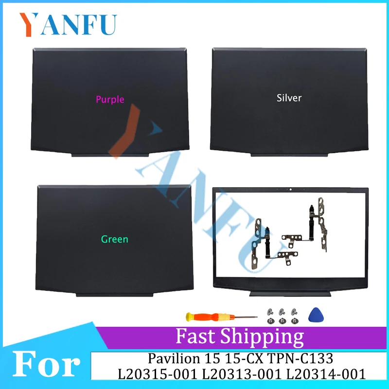 

NEW for Pavilion 15 15-CX TPN-C133 L20315-001 L20313-001 L20314-001 Laptop LCD Back Cover/Front Bezel