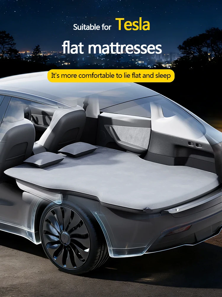 Suitable For Tesla Model Y / 3 Automatic Inflatable Mattress, Camping Mat, Travel Bed, Rear Sleeping Mat In The Trunk