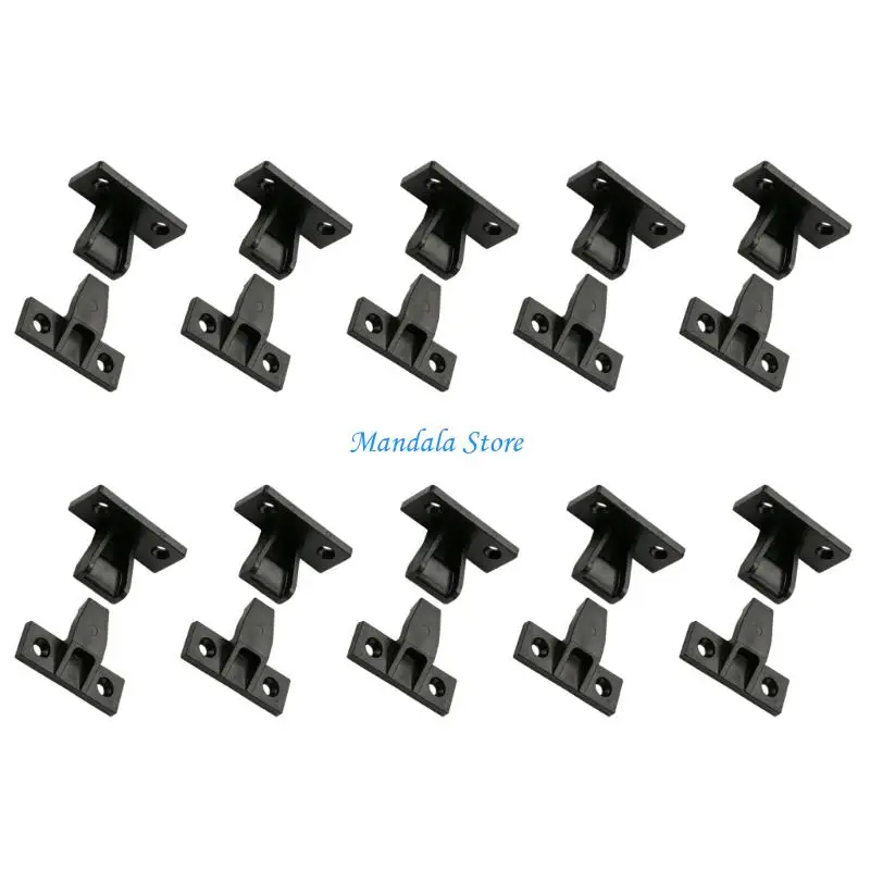 U2JC Pack of 10 Plastic Fastener Set for Decorative Board and Interior Trim Mounting