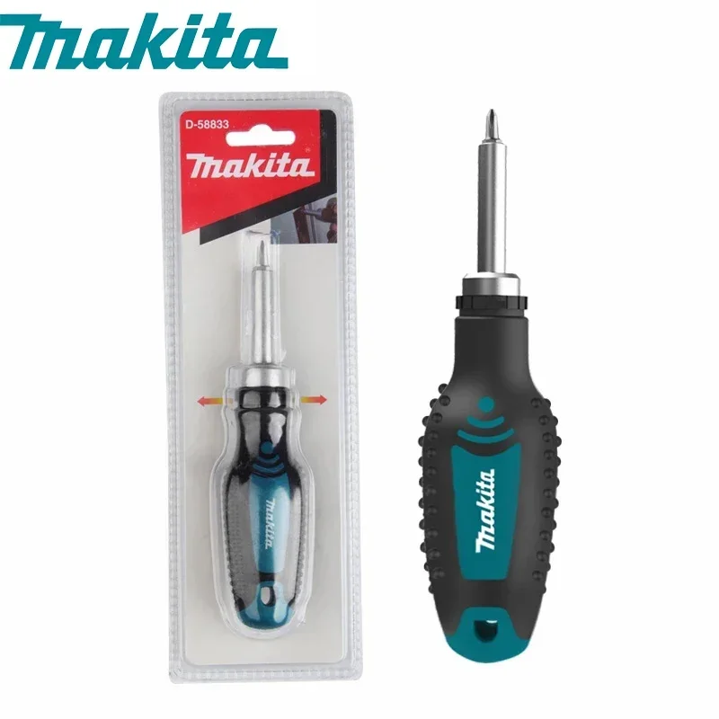 Imagem -03 - Makita-chave de Fenda Antiderrapante Magnética Semiautomática Positiva e Negativa d 58833 Acessórios de Perfuração