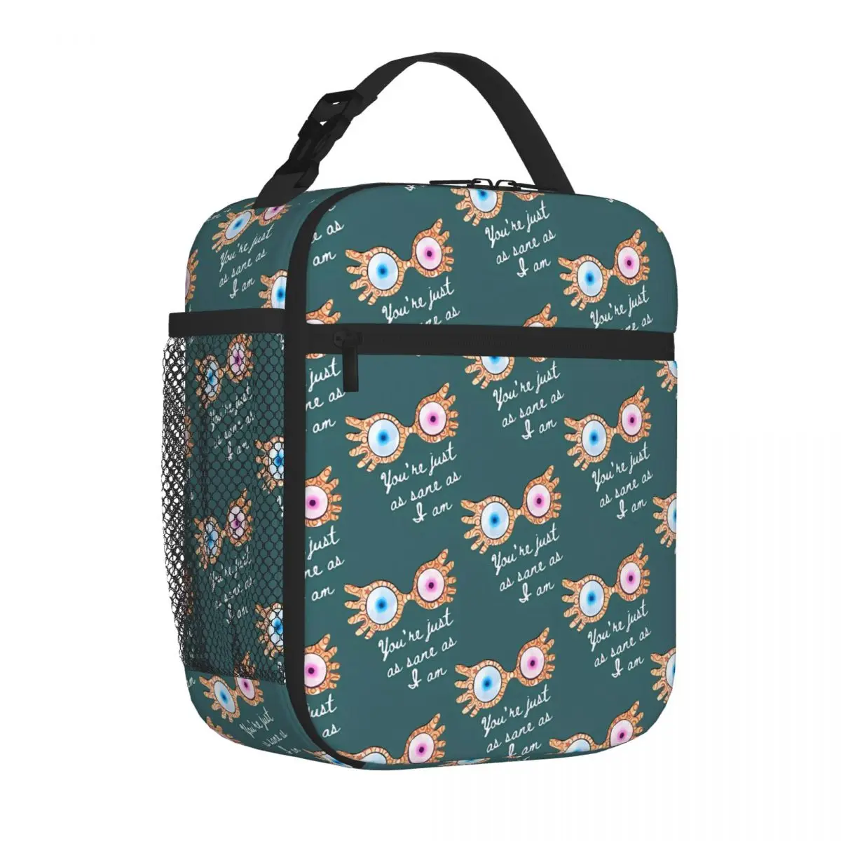Bestselling Youre Just As Sane As I Am Luna Lovegood Animal Face Large Lunch Bag Weekend Getaway Insulated Lunch Pouch
