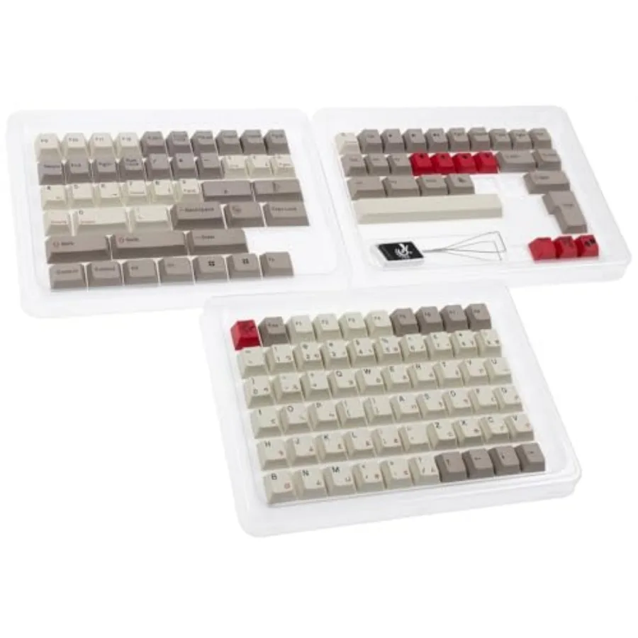 

Ducky Vintage 133 Key Cherry Profile Triple Shot PBT Keycap Set