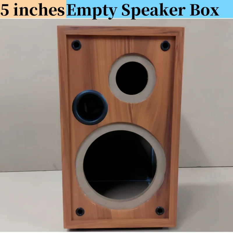 

5-inch Woofer Empty Box,Passive Audio Speaker Housing,DIY Wooden Speaker Box Body,Woofer AndTweeter Box,1Piece Sound Box,148mm