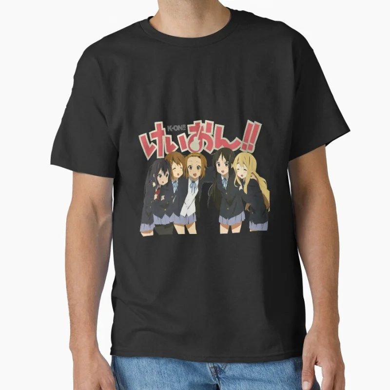 

Cute Manga K-ON ! Gift t shirt 0811 Anime girls Graphic Tee 100% cotton print clothing Y2K clothes All size Tops S-6XL