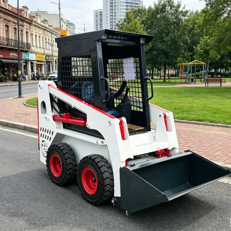 Customized New Skid Steer Loader, Compact Space Operation Loader, Loading & Unloading Skid Steer Handling Equipment