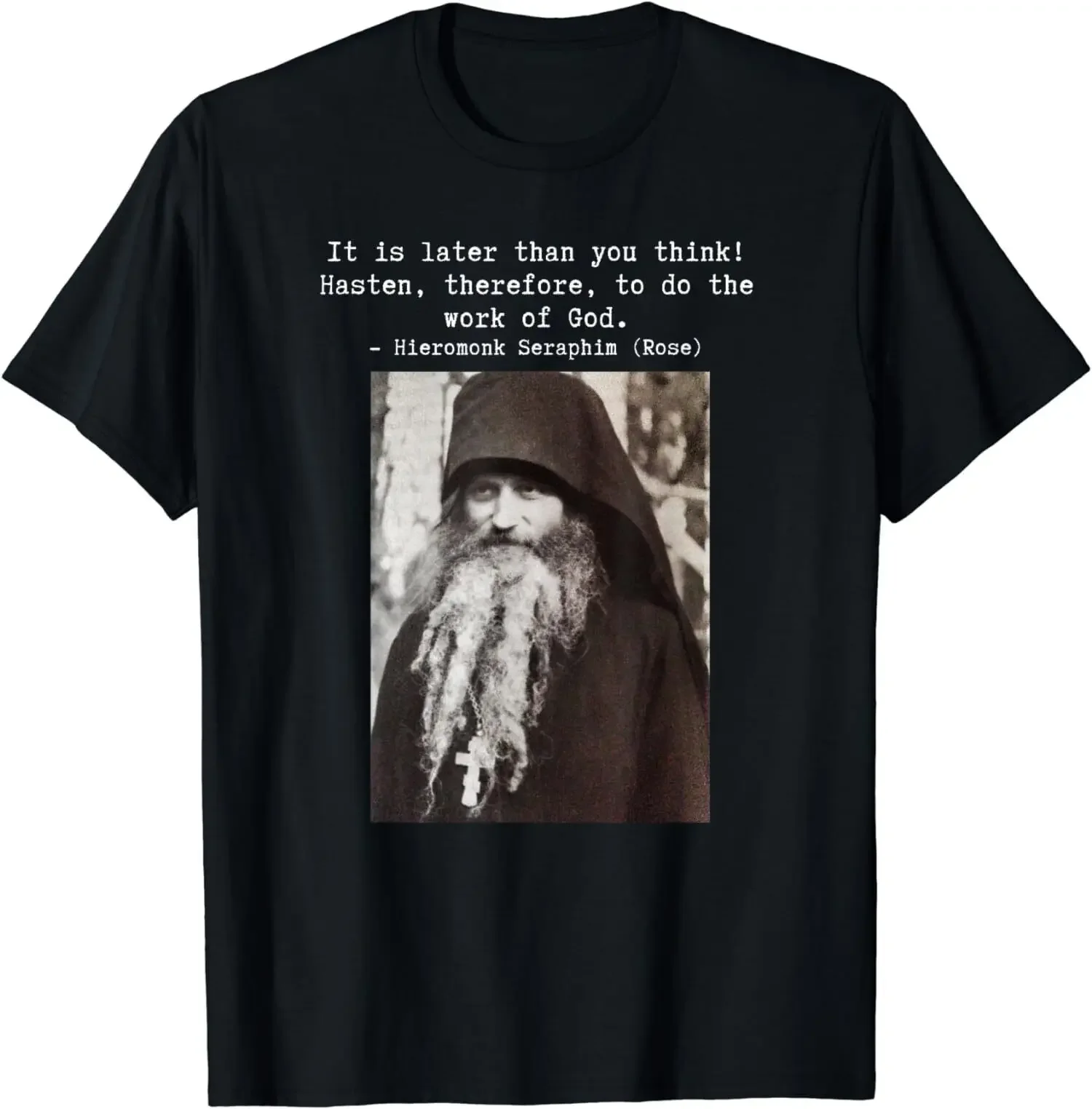 

Fr Seraphim Rose Eastern Orthodox T-Shirt 100% Cotton O-Neck Summer Short Sleeve Casual Mens Tshirt Size S-5XL Plus Size Clothes