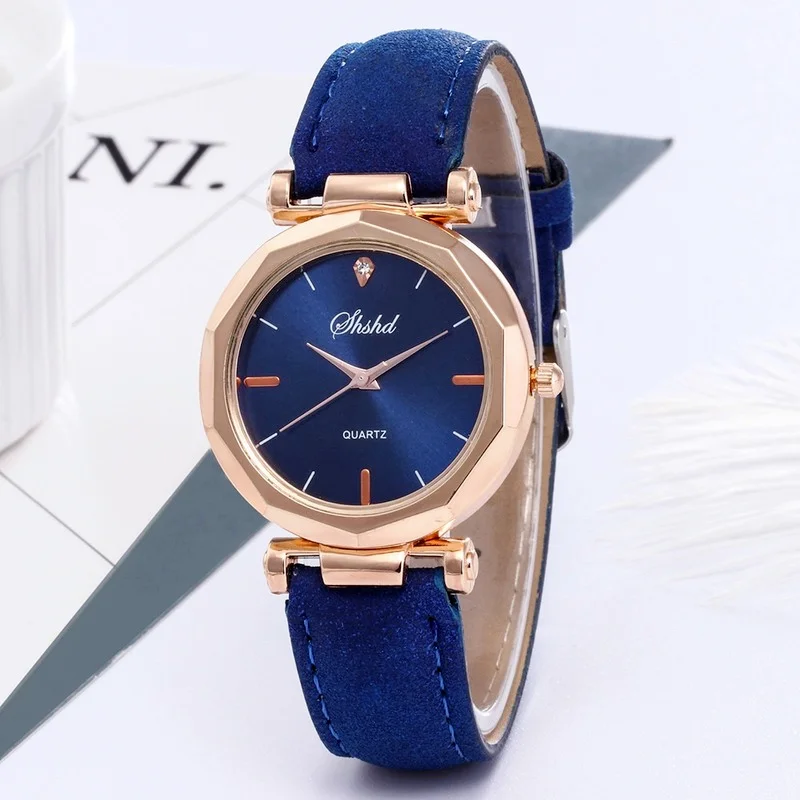 Fashion Women Leather Casual Watch Luxury Analog Quartz Crystal Wristwatch Luxury Women\'s Casual Watches Watch for Women Relogio