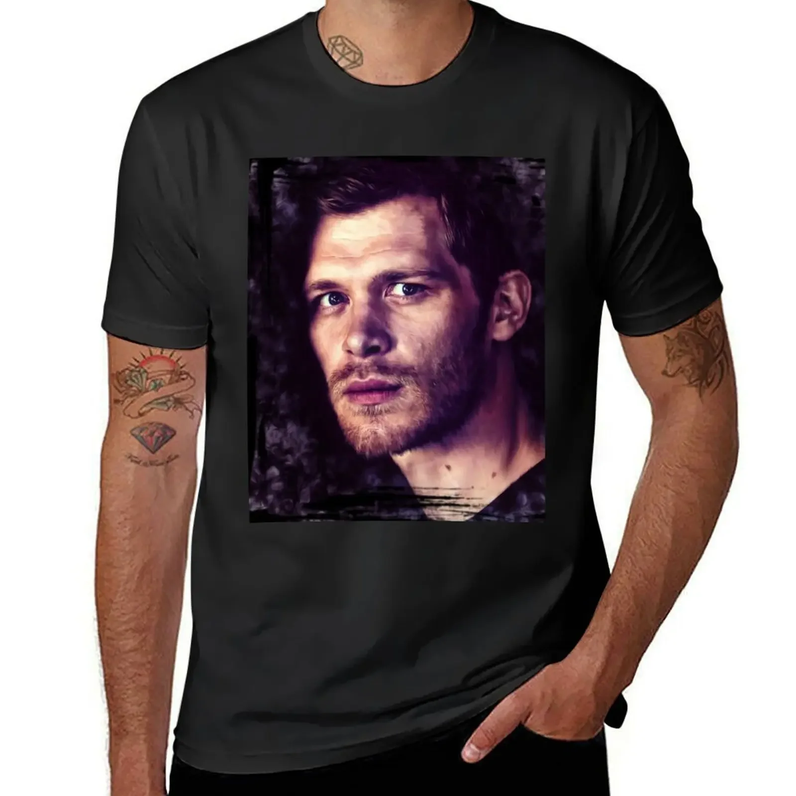 

Klaus Mikaelson T-Shirt summer top graphic shirts plus size clothes summer tops Men's t-shirts