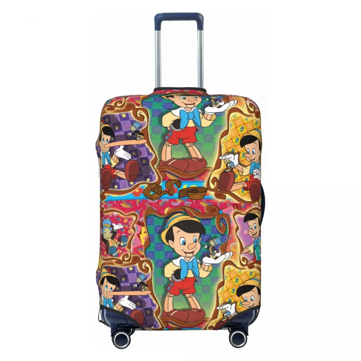

Custom Cartoon P-Pinocchio Luggage Cover Funny Suitcase Protector Covers Suit For 18-32 inch