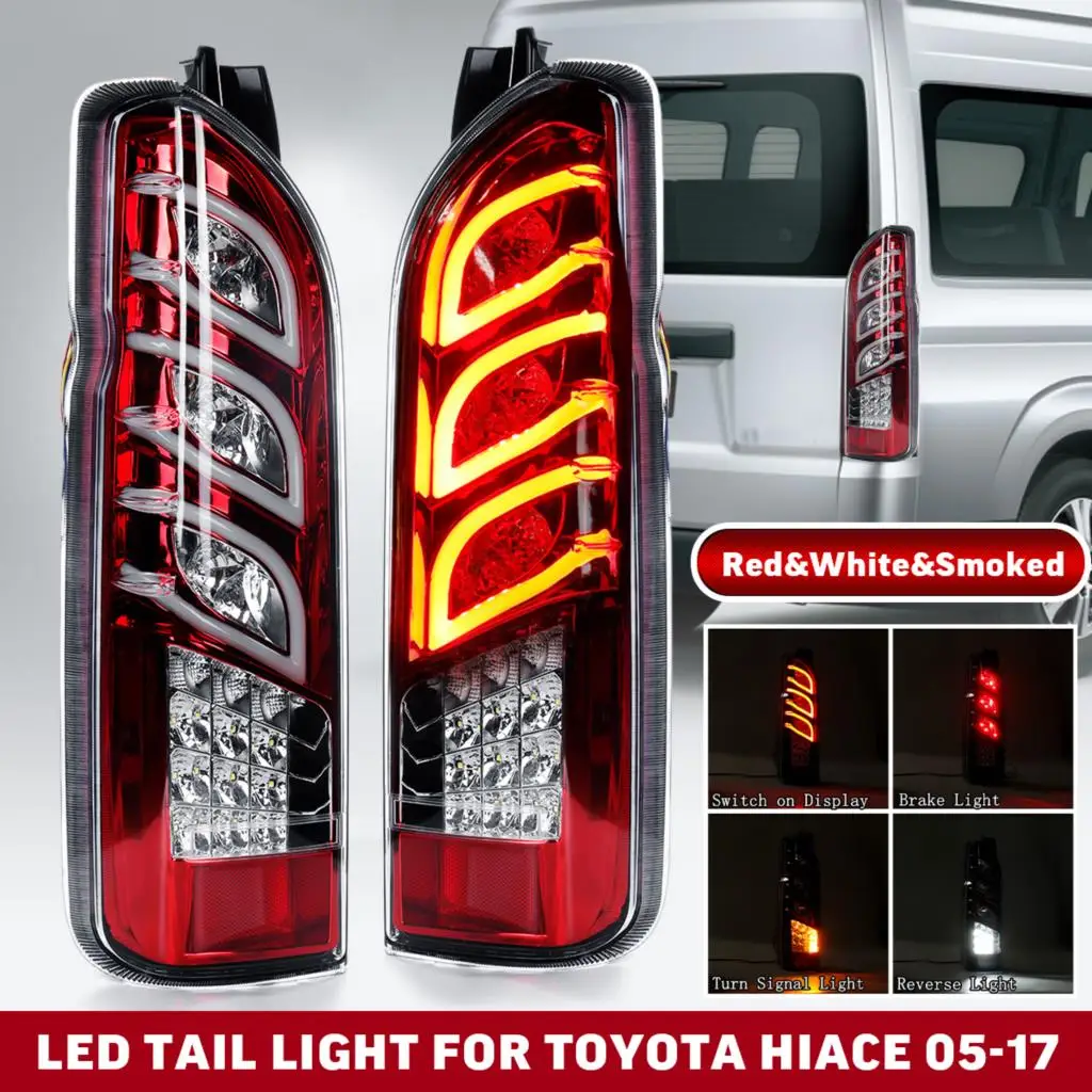 Car Led Tail Light For Toyota Hiace 2005 2006 2007 2008 2009 2010 2011 2012 2013 2014 2015 2016 2017 Taillight Rear Brake Light