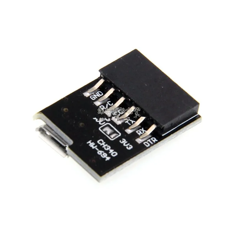 CH340G USB to TTL Module to Serial Port Download Cable MICRO Interface Support 3.3V 5V Blackboard