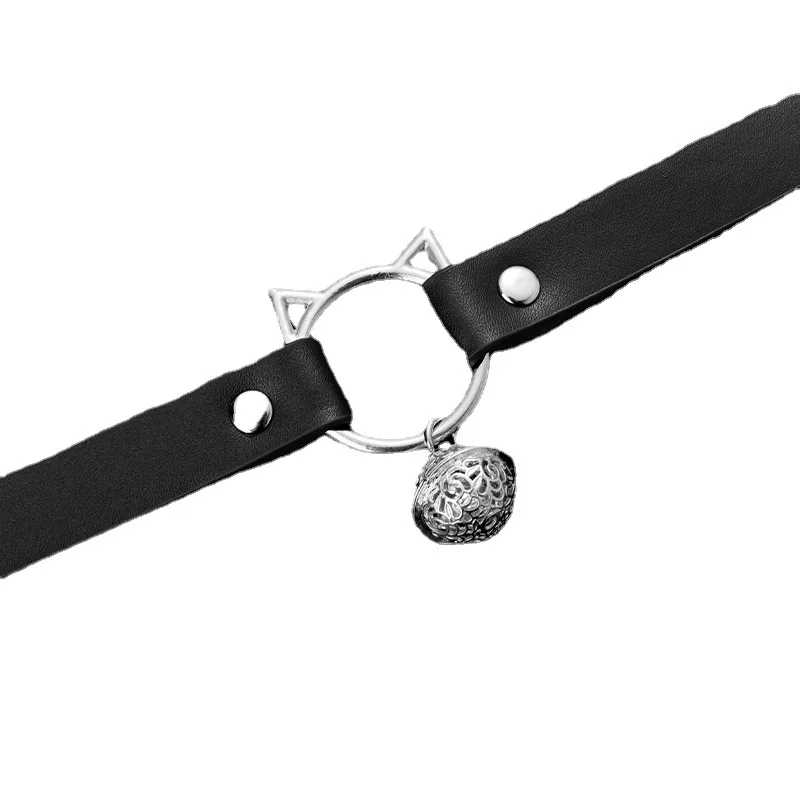 Arnés de gargantilla de cuero fetiche para mujer, Collar gótico, correa para niña, joyería sexual, cinturón de lencería para mujer, accesorios exóticos de Pu