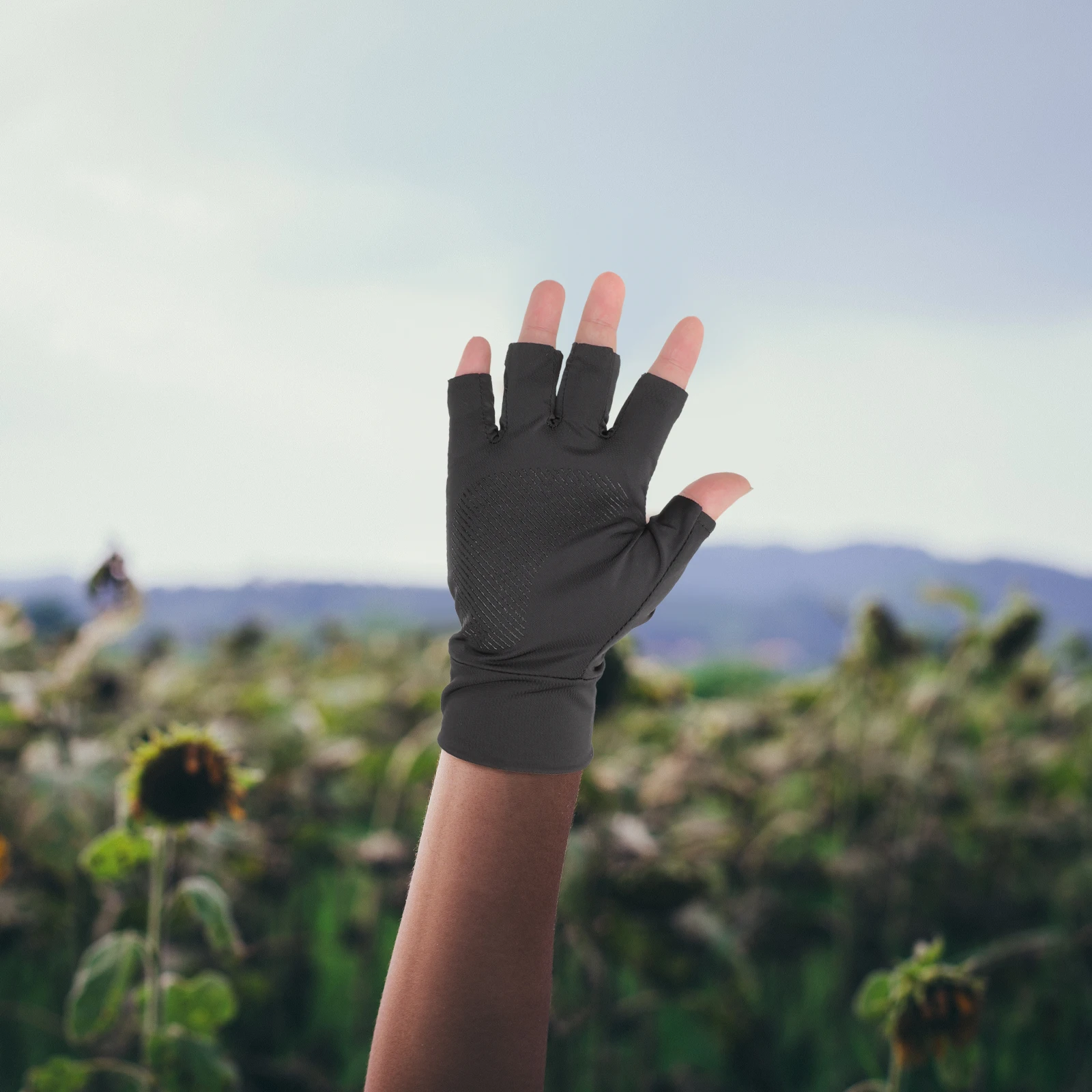 1 زوج قفازات الصيد في الهواء الطلق الحرير الجليد واقية من الشمس تنفس المضادة للانزلاق عالية المرونة حماية النخيل قفازات رياضية للنساء الرجال #4