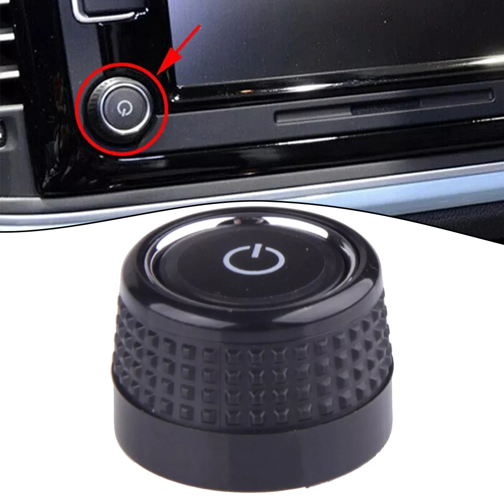 1pcs Car Radio CD Control Rotary Knob Switch Button 6C0919603 For Golf 6 For Skoda CD Button Knob Volume Switch Button Parts