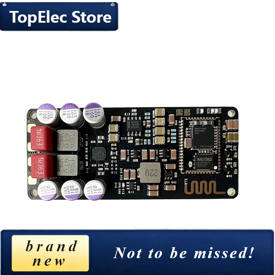 TopElec Hifi Tpa3139 Qcc3095 5.4 Class D Digital Power Amplifier 15w Mono Audio Amplifier 7v-13v