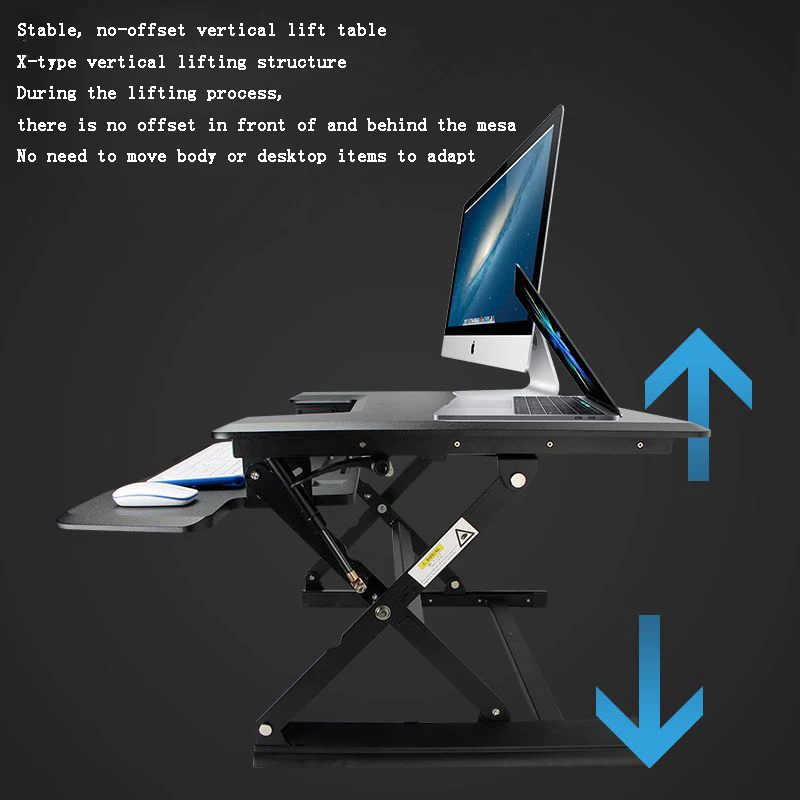 Manual de pé/elevador elétrico mesa do computador simples e moderno desktop notebook casa multi-função tabela de levantamento faixa 130-530mm