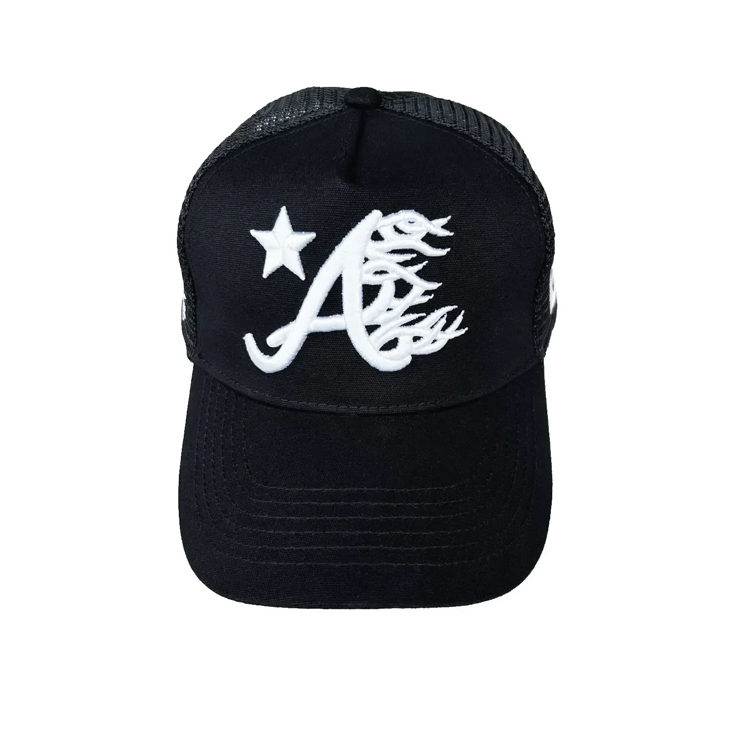 2024 New Men's Baseball Cap Embroidered Letter Face Net Cap Curved Eaves Men's Hat High Quality Summer Sports Sun Visor  Otaku