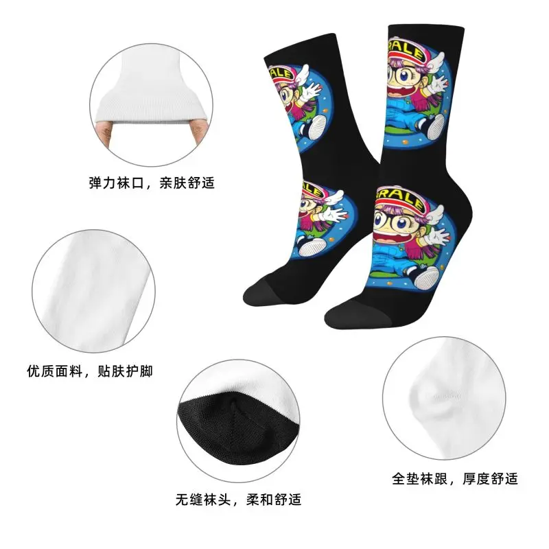 Arale Norimakis اليابانية الدكتور Slump الرجال النساء طاقم الجوارب للجنسين أزياء الربيع الصيف الخريف الشتاء اللباس الجوارب