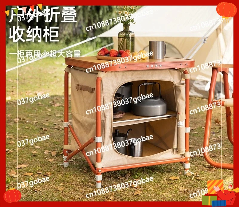 

Multi Functional Portable Camping Storage Box, Foldable Outdoor Picnic
