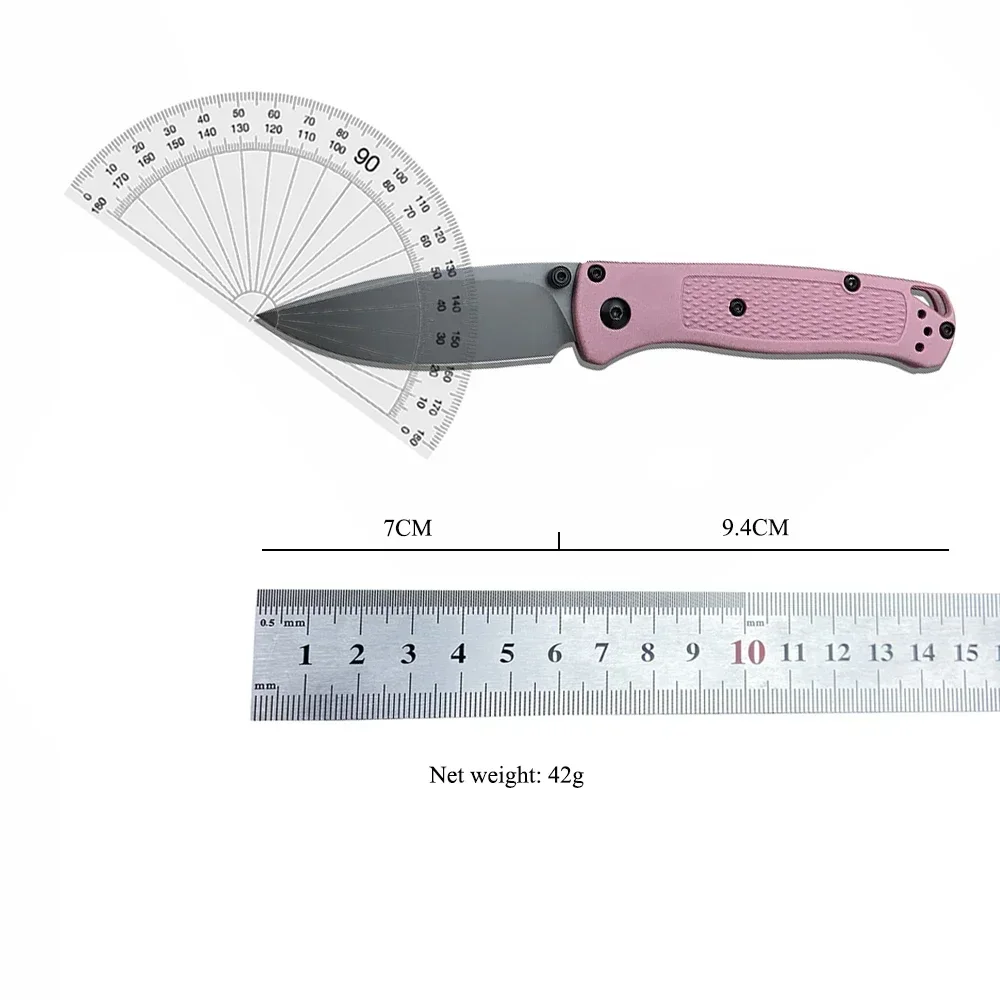 Aluminum Handle 535 Ben Mini Bmugout Mademini Folder S30V Satin Blade Work  Outdoor Hunting Hiking Pocket Knives