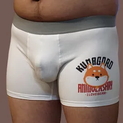 Limited Edition KUMAGORO Rag Bear Elasticity Boxers, Dogie Men's Letter Underpants, Gay Bear Cuecas Shorts 8 Types L XL XXL XXXL