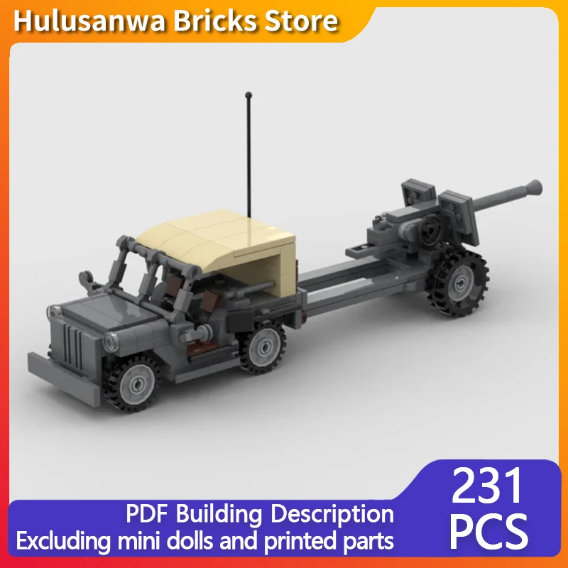 オフロード車両と銃モデルmocビルディングブリック戦争装備モジュラーテクノロジーギフトホリデーアセンブリ子供用おもちゃスーツ