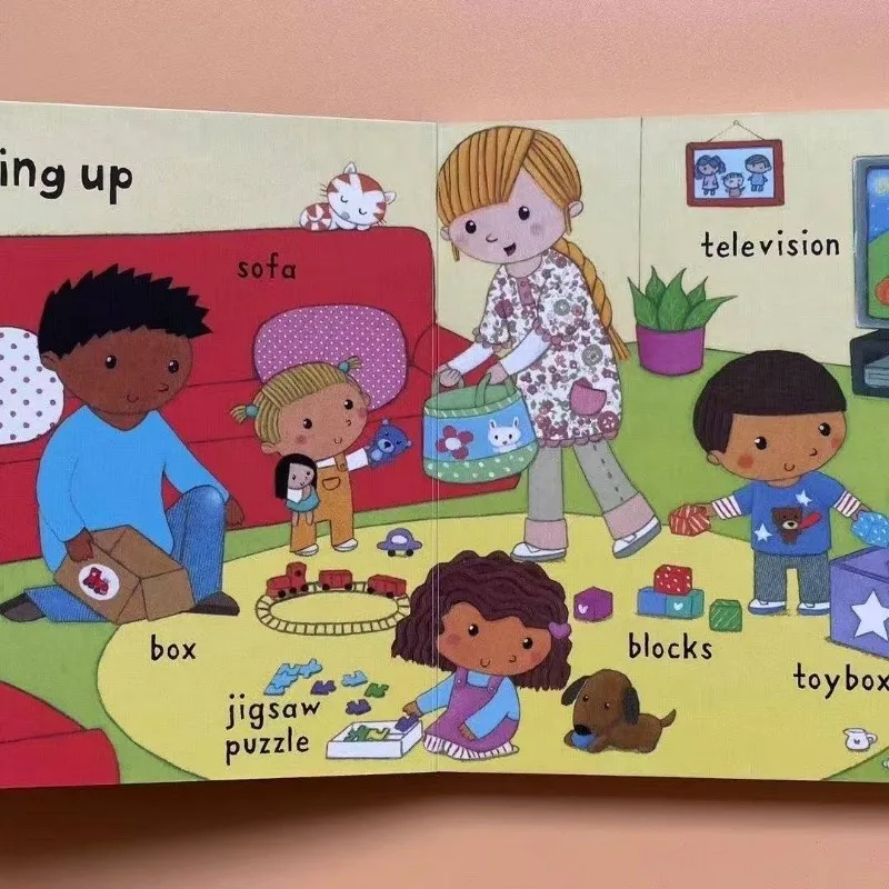 10-Bücher Usborne English Cardboard Very First Words Enlightenment Kinderbücher