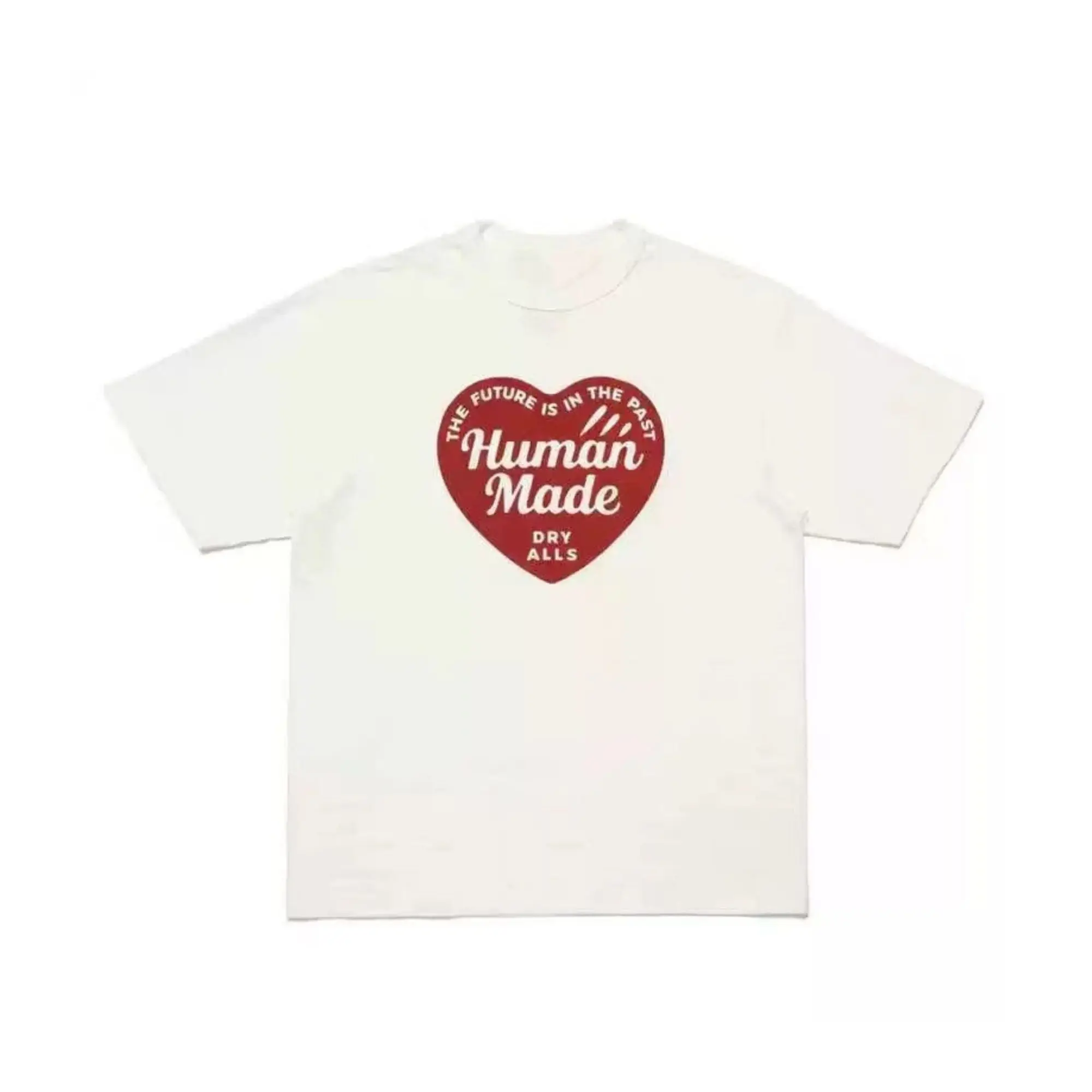 2026 Human Made Style Heart Print Tee Couple Matching Oversized Casual Summer Streetwear
