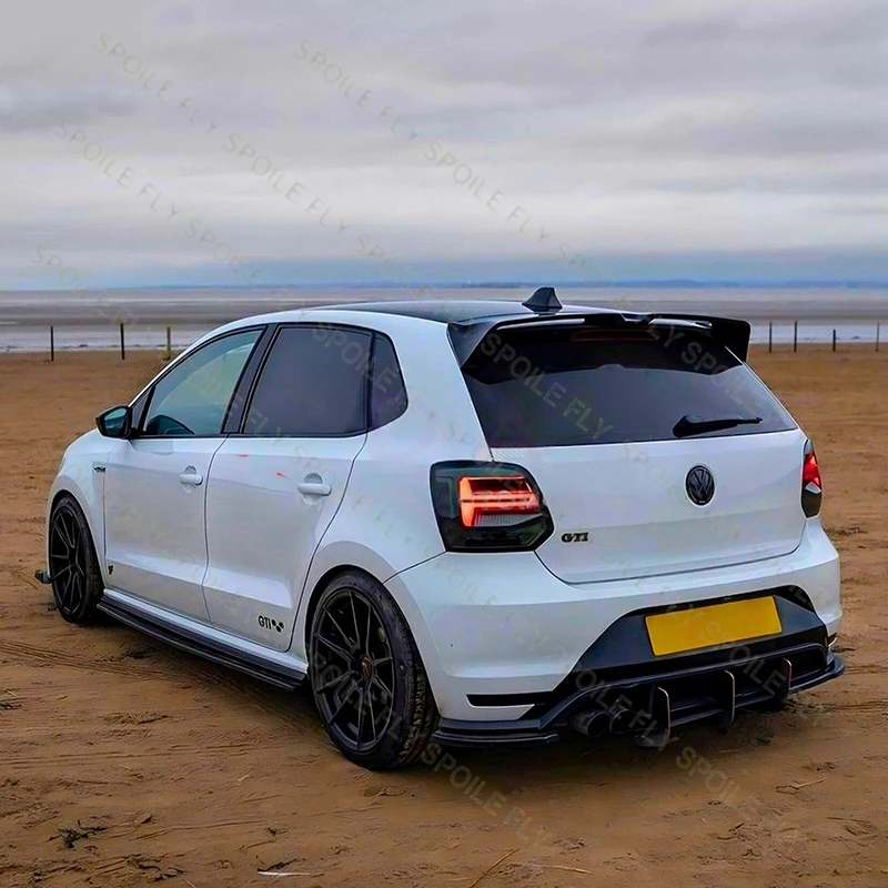 

2010 2012 2013 For Volkswagen VW Polo MK5 GTI Pre facelift Only Oettinger Style Rear Roof Spoiler Wing Lip Spoiler Glossy Black