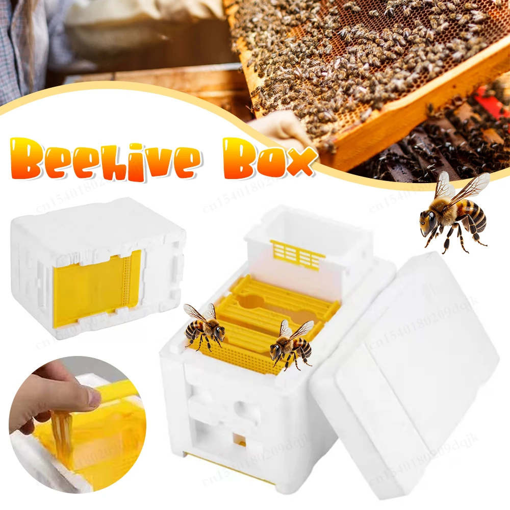 

Multi-Function Beehive Beekeeping King Box Foam Home Bee Hive Pollination Boxes Harvest Bee Hive Beekeeper Mating Supplies