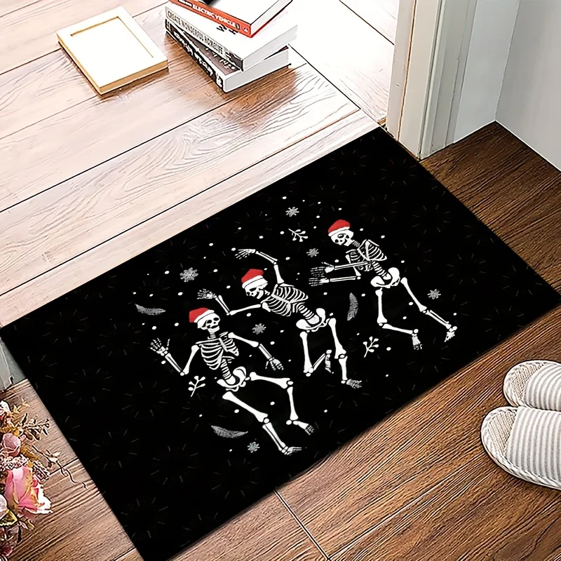 VIKAMA عيد الميلاد الهيكل العظمي الرقص البساط التكنولوجيا غرفة المعيشة دراسة المطبخ مدخل الباب ديكور ديكور المنزل #5