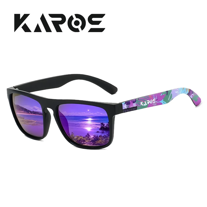 

KAROS Camouflage Frame Polarized Sunglasses Men Women Sport Outdoor Wraparound Goggles For Fishing Driving Hiking Camping