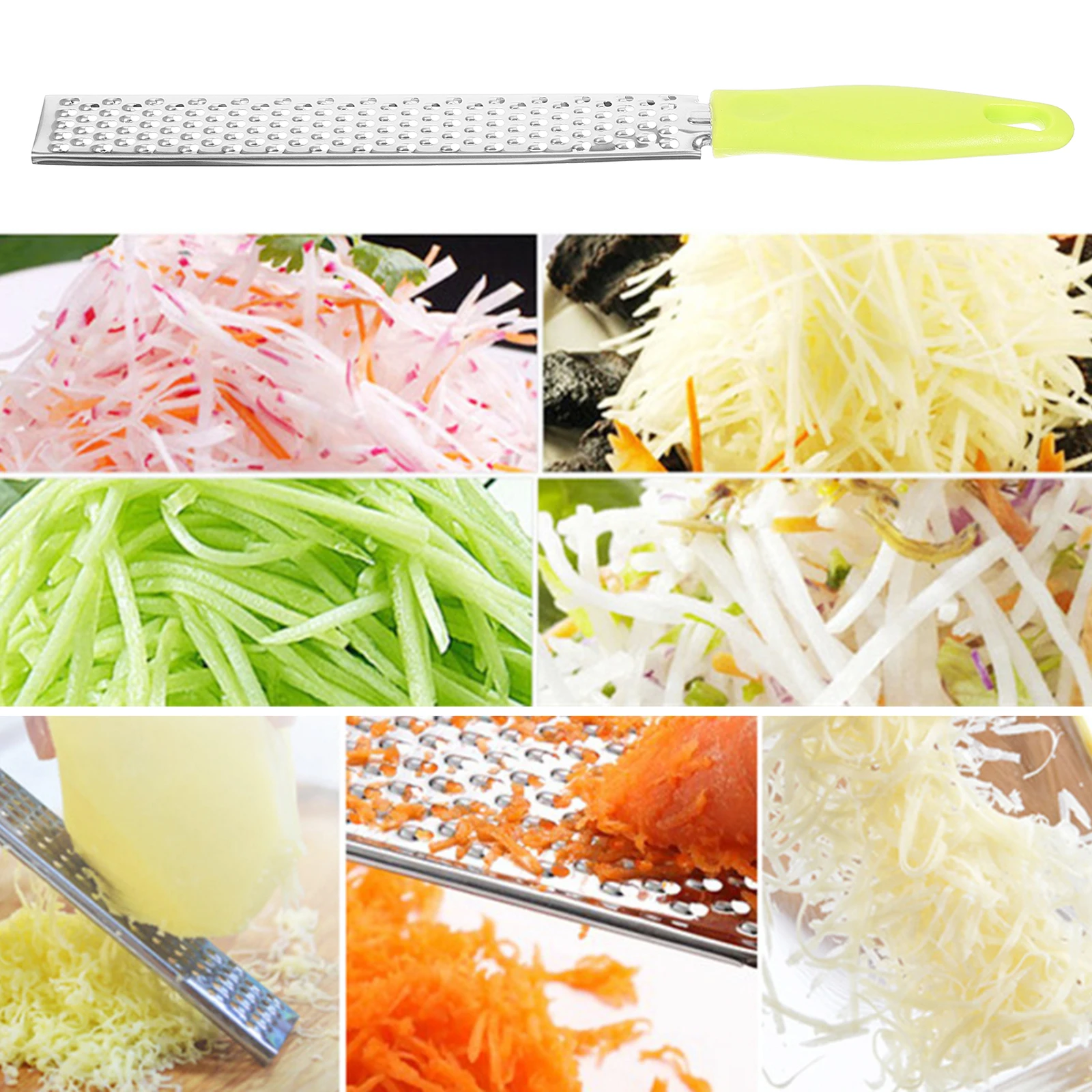 

5 Pcs Kitchen Grater Tools Stainless Steel Cheese Ginger Vegetable H held Non Slip H Multipurpose Grater Kitchen