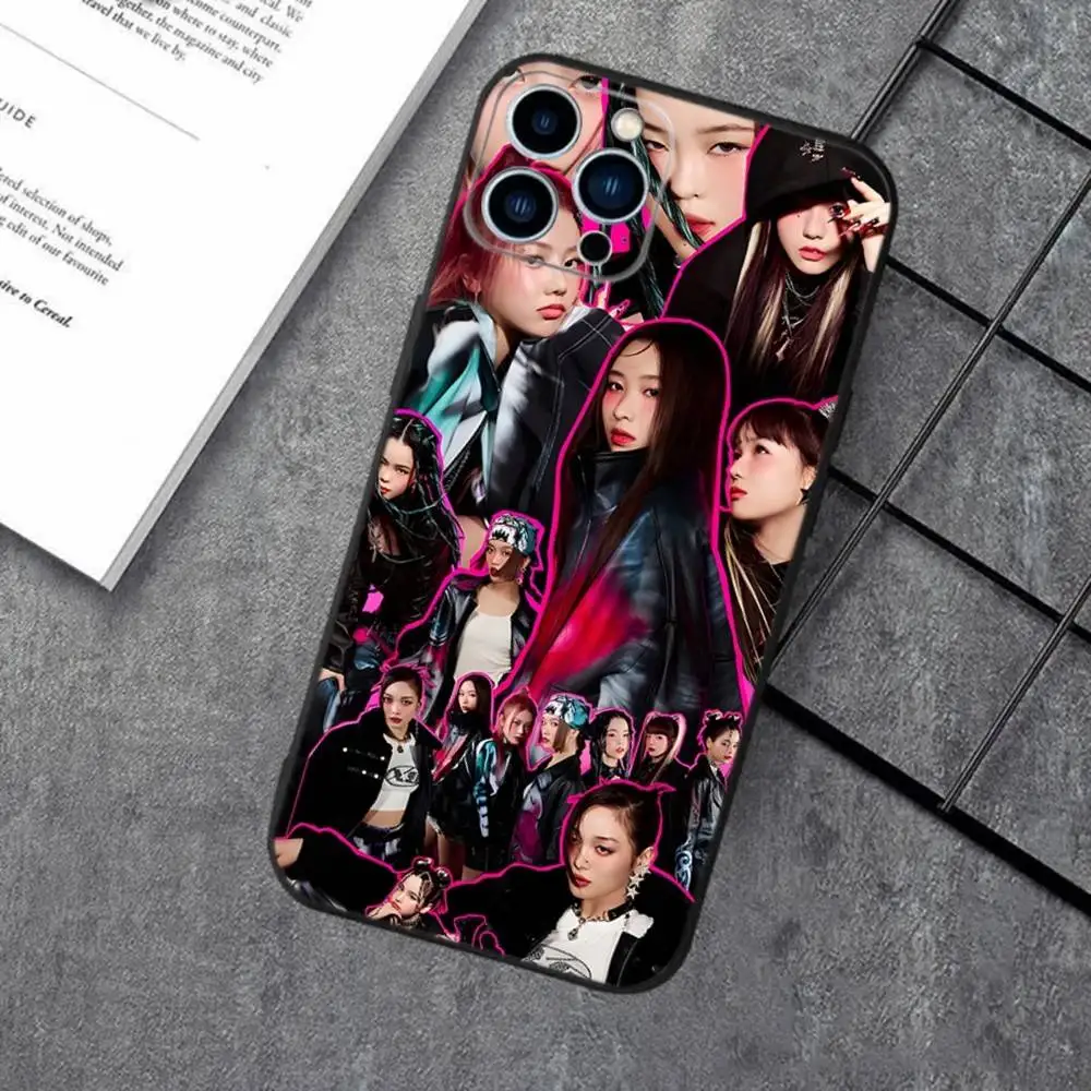 Чехол для телефона XG Kpop Group iPhone 16e 16 15 14 13 12 11 XS XR X 8 7 Pro Max Plus mini силиконовый черный Фото №5
