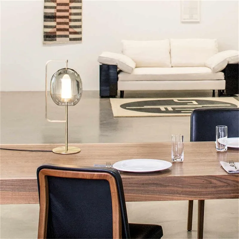BELLE Nordic Modern Creative Table Lamp Lantern Design Desk Light Decorative for Home Living Room