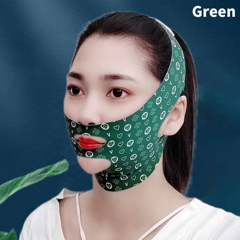 Elastic Face Slimming Bandage V Line Face Shaper Women Chin Cheek Lift Up Belt Facial Massager Strap Face Skin Care Tools Beauty