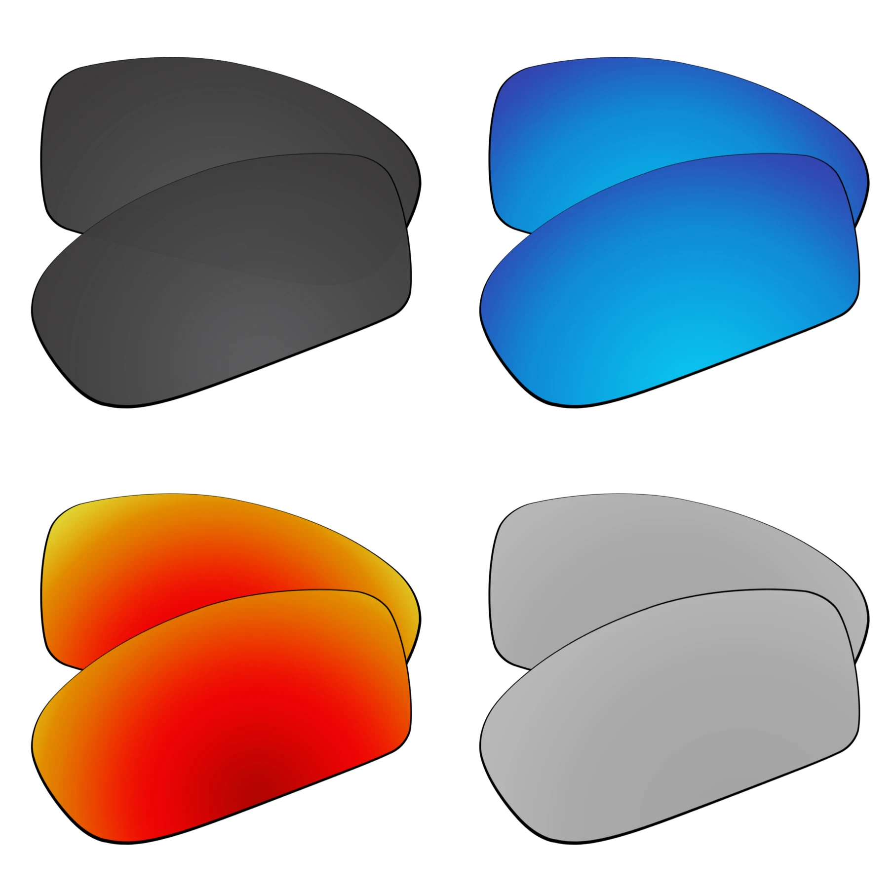 

SNARK Polarized Replacement Lenses for Oakley Crankcase OO9165 Sunglasses (Lenses Only) - Multiple Choices