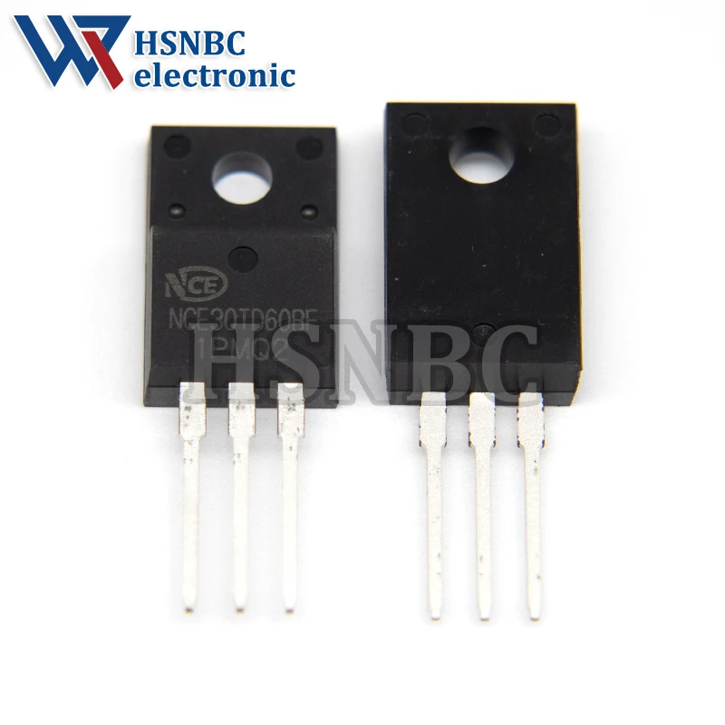 10PCS NCE30TD60BF NCE30TD60B 30TD60BF 30TD60 TO-220F 30A 600V IGBT Power Transistor 100% New Original