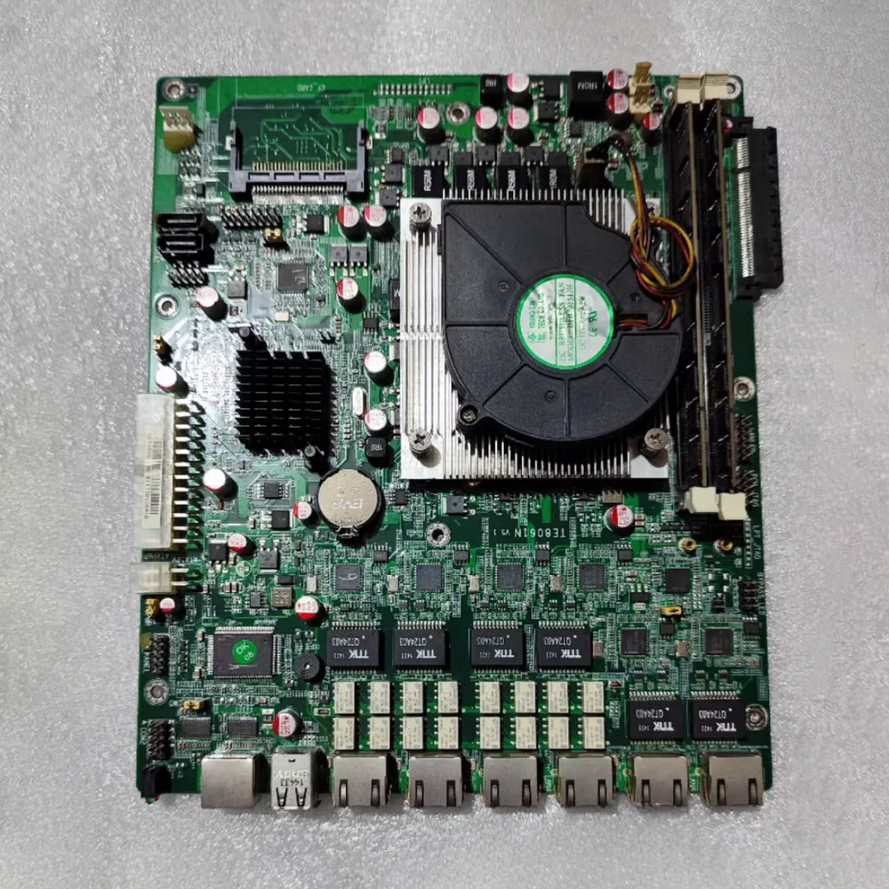 TE8061N V5.1 E409I6738AA 6-port Gigabit Soft Router Motherboard