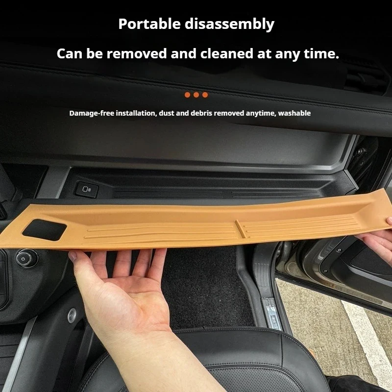 

For Land Rover Defender 90 110 2020-2025 Car Center Console Passenger Storage Box Dashboard Organizer Anti-Slip Silicone Pad