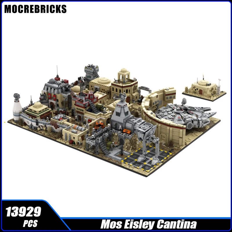 Famous Film Scene Architecture Eisley Cantingag Palace MOC Building Block Assembly Model Brick Toys Children's Christmas Gifts