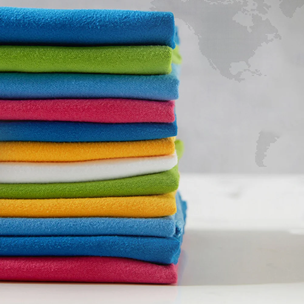 

2Pcs Microfiber Duster Towels Eco Friendly Material Fiber Comfortable Touch High Absorbency Kitchen Dish Cloths Random