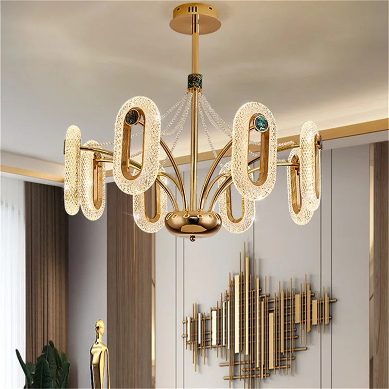 

AFRA Nordic Chandelier Lamp LED Fixtures Modern Creative Rings Pendant Lights for Home Living Dining Room Decor