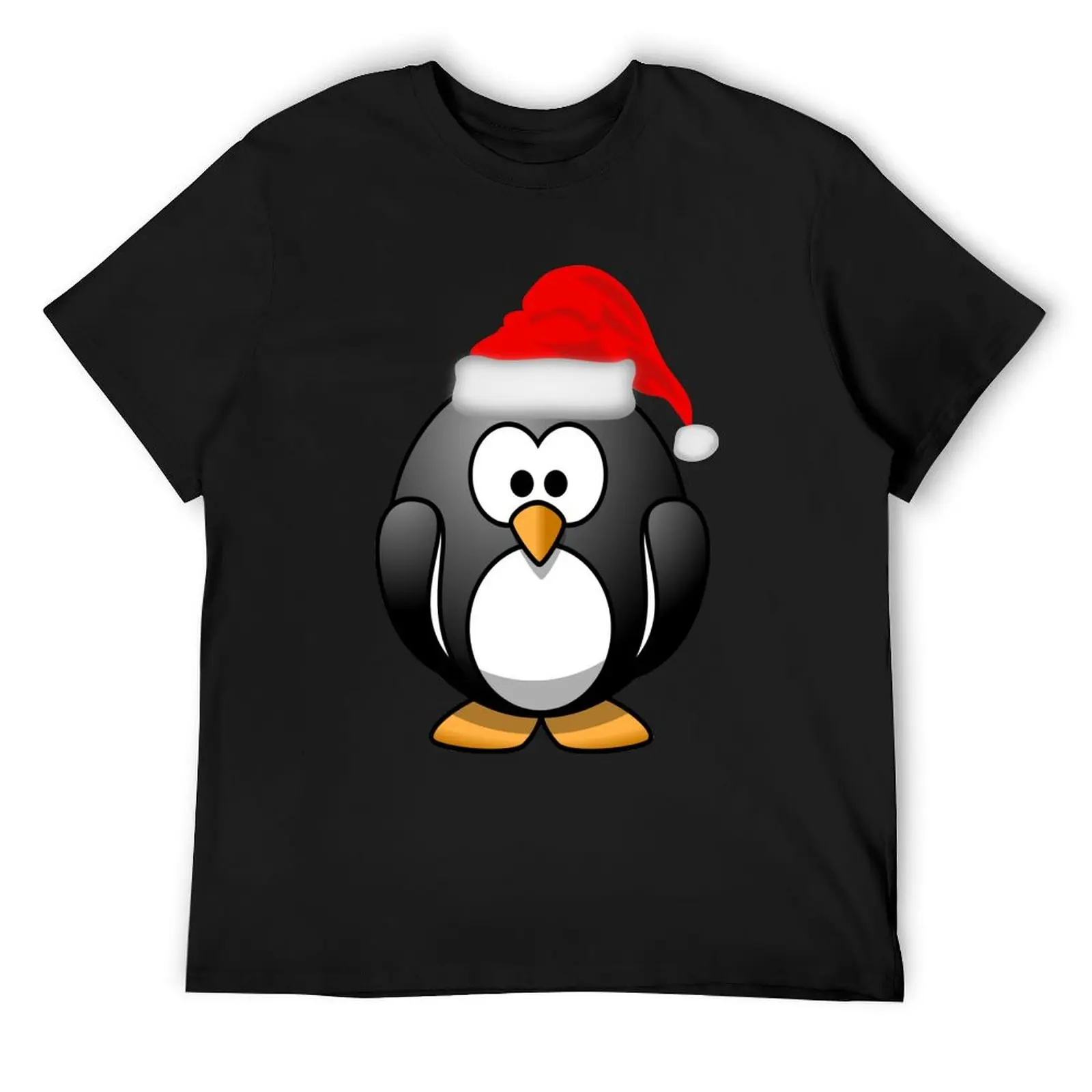 Christmas Santa Penquin T-Shirt anime figures cute clothes blanks t shirt men 100℅ cotton