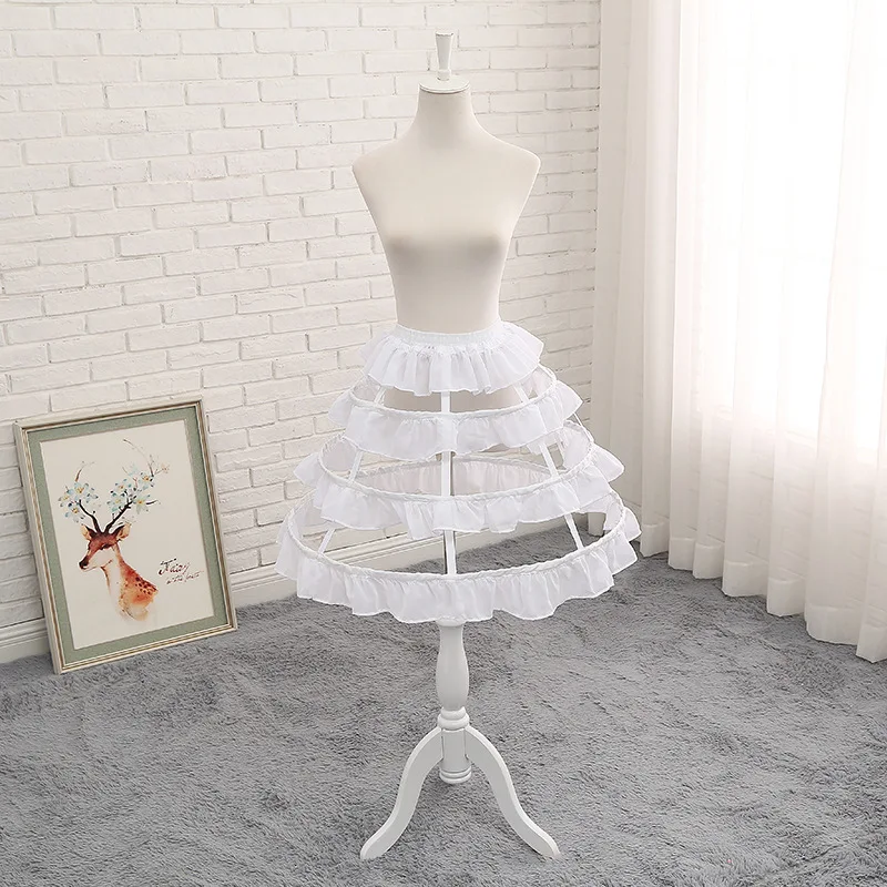 Lolita Card Door Violent Crinoline Hip Wind Fishbone Hollow Lolita Cosplay Daily Birdcage