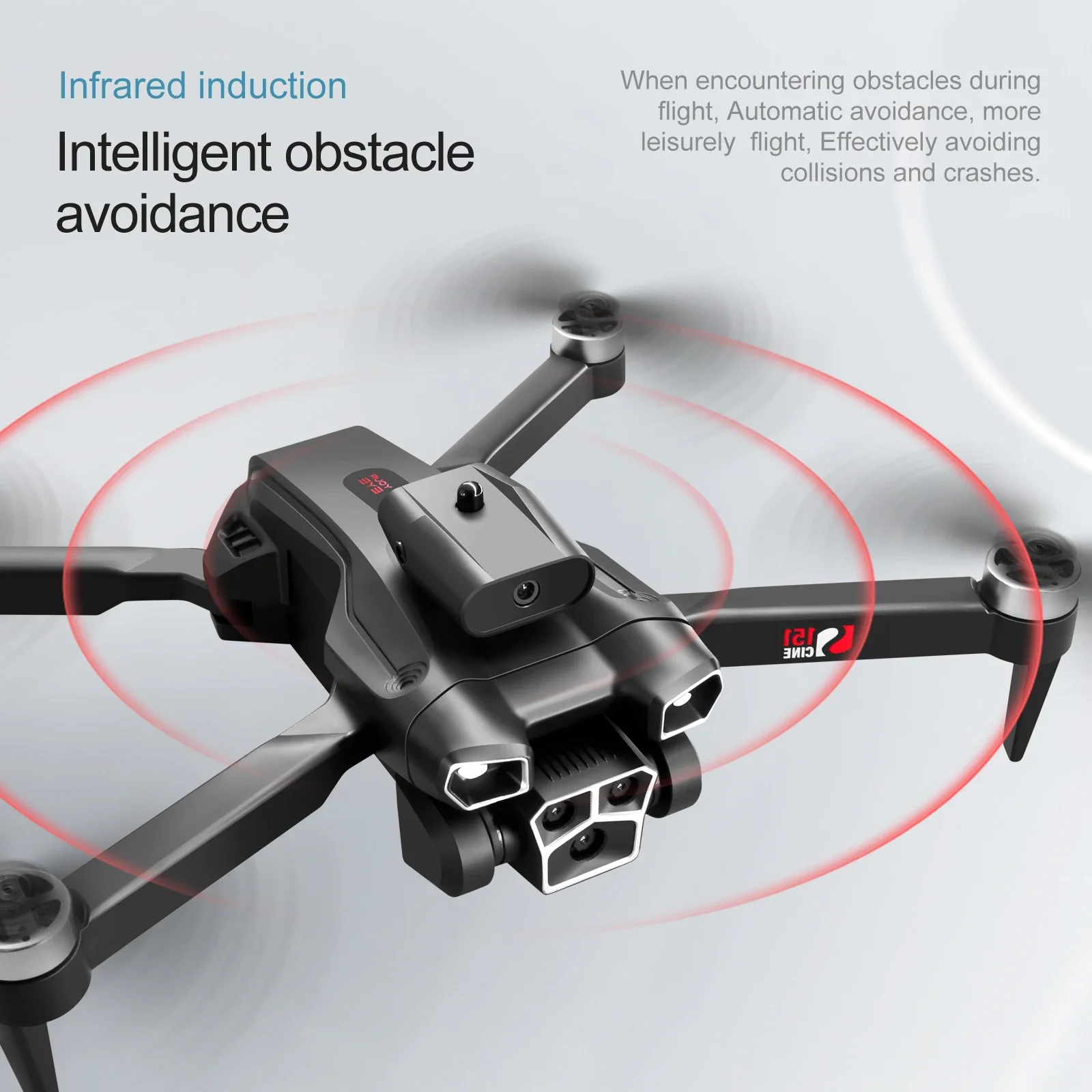 Nuevo Dron S151 8k profesional de tres cámaras para evitar obstáculos Quadcopter posicionamiento de flujo óptico Hover RC helicóptero juguete regalos