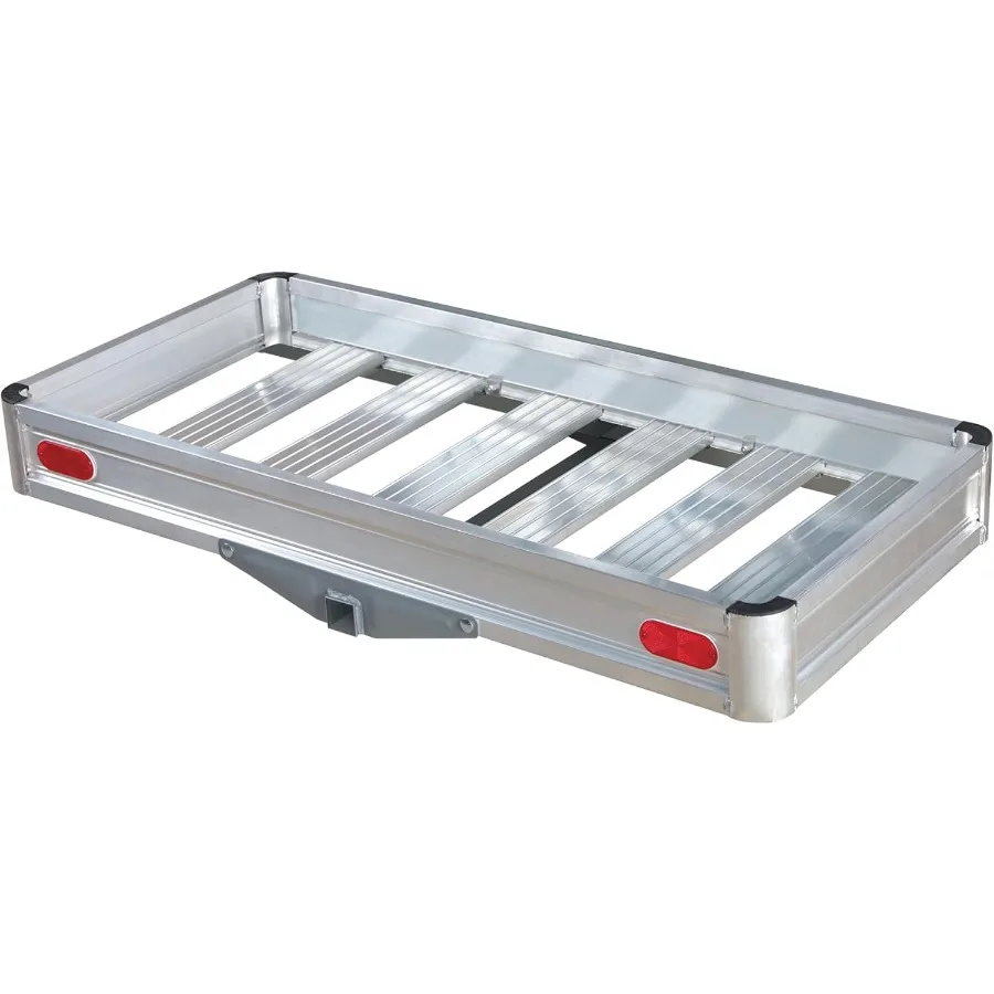 

Алюминиевый грузовой держатель сцепного устройства с грузоподъемностью 500 фунтов для автофургонов, грузовиков, внедорожников, фургонов и автомобилей с 2 приемниками сцепного устройства идеально подходит для Ou