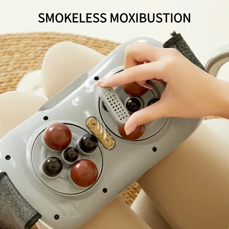 Electric Abdominal Massager Fully Automatic Neck Back Waist Massage Bian Stone Tummy Kneading Instrument Wireless Protable Gift