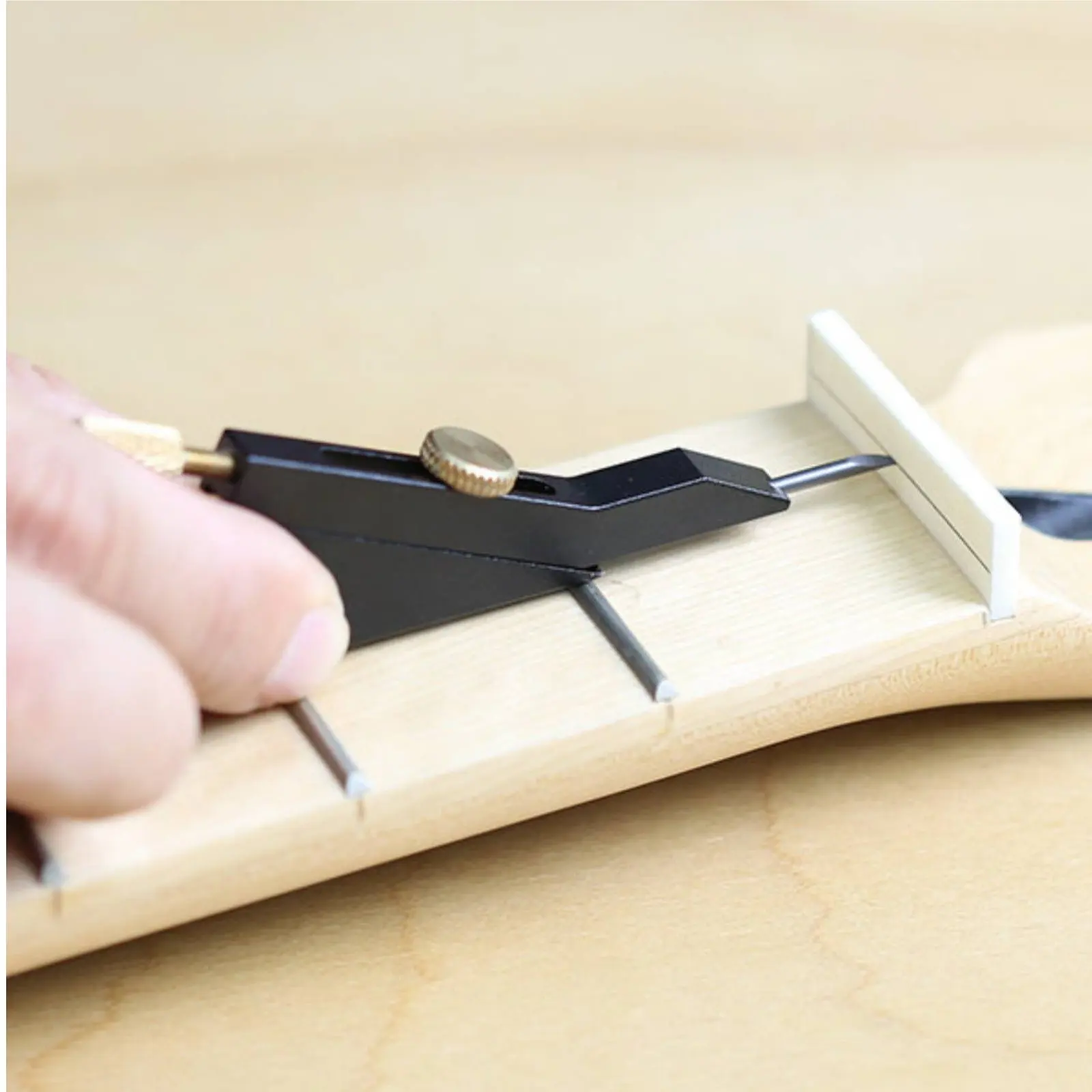 Guitar Nut Slotting Marking Tool Adjustable Luthier Marking Gauge Musical Instrument Accessory Rust-Resistant for Luthiers