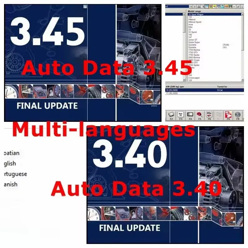 

2025 hot Auto Repair Software AUTO DATA 3.45 Wiring Diagrams data with install video AutoData 3.40 Multi-languages CD USB Drive